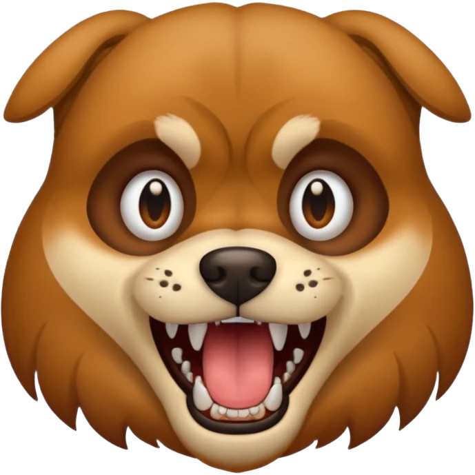 Dog growling  emoji