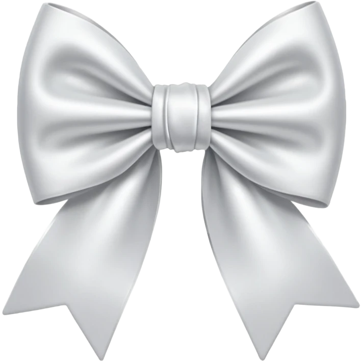 White bow emoji