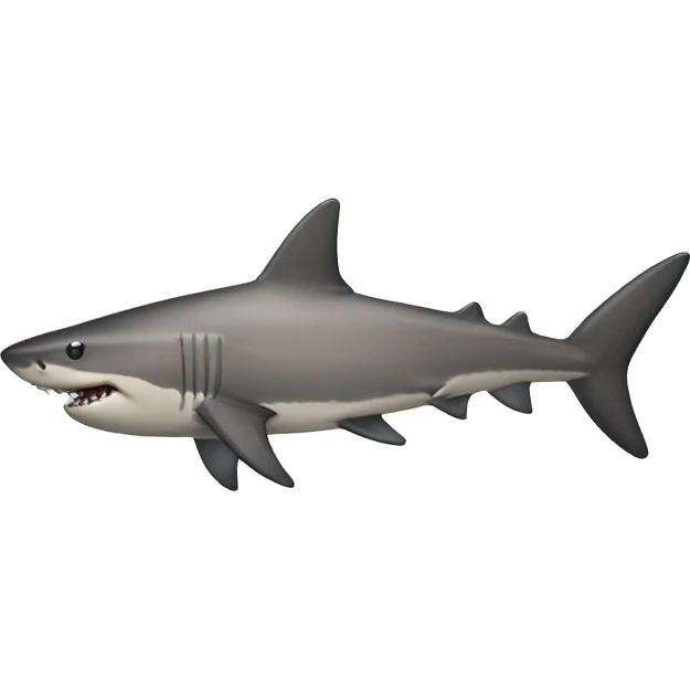 Muscular shark emoji