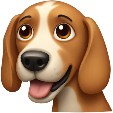 Dog with human nails emoji