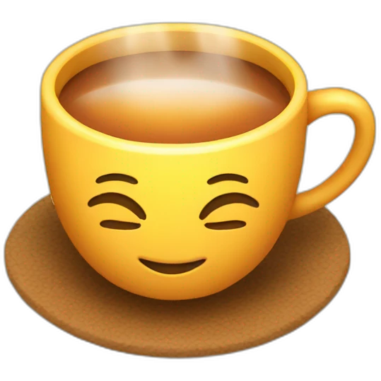 Chai with morning sun emoji