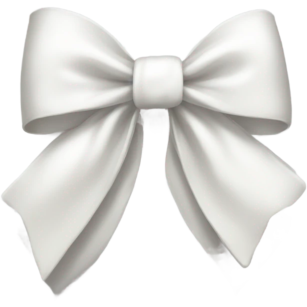 White bow emoji