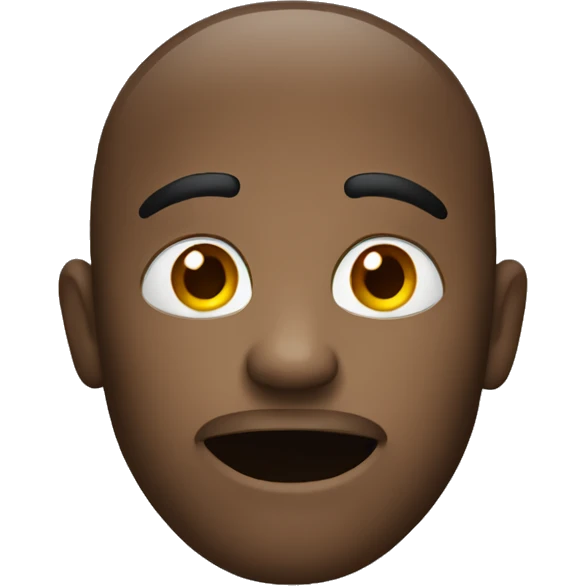 Emoji with dark circle  emoji