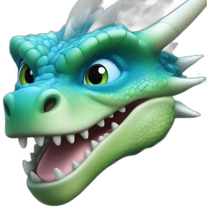blue eyed dragon emoji