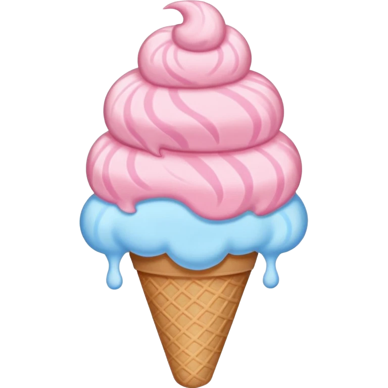 ice creams cotton candy emoji