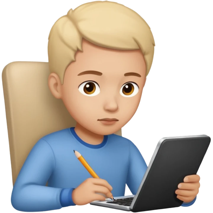 Practicing English at home emoji