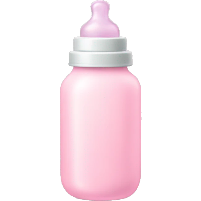 Pastel pink baby bottle  emoji