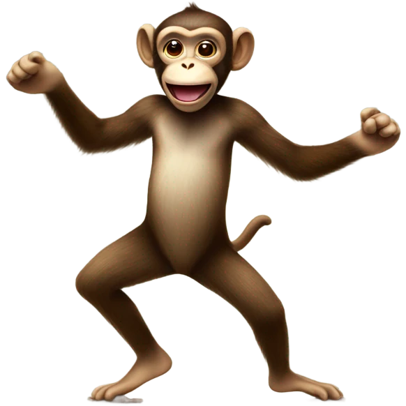 Monkey tap dancing  emoji