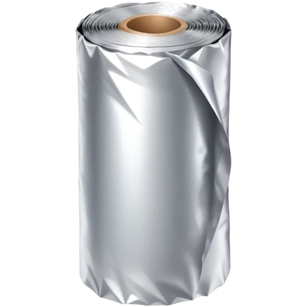 A roll of aluminum foil (papel aluminio) emoji
