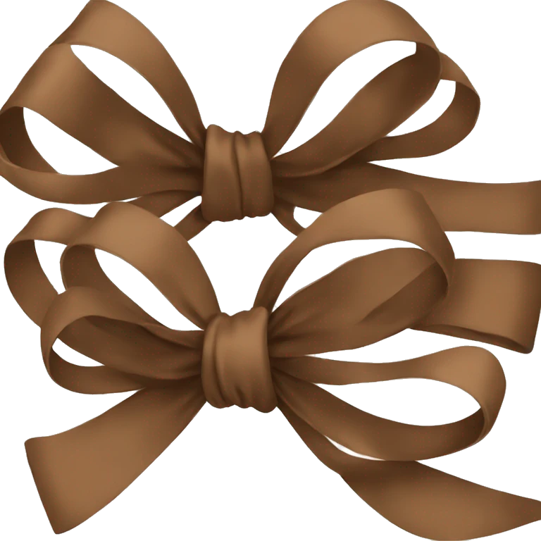 Brown bows emoji