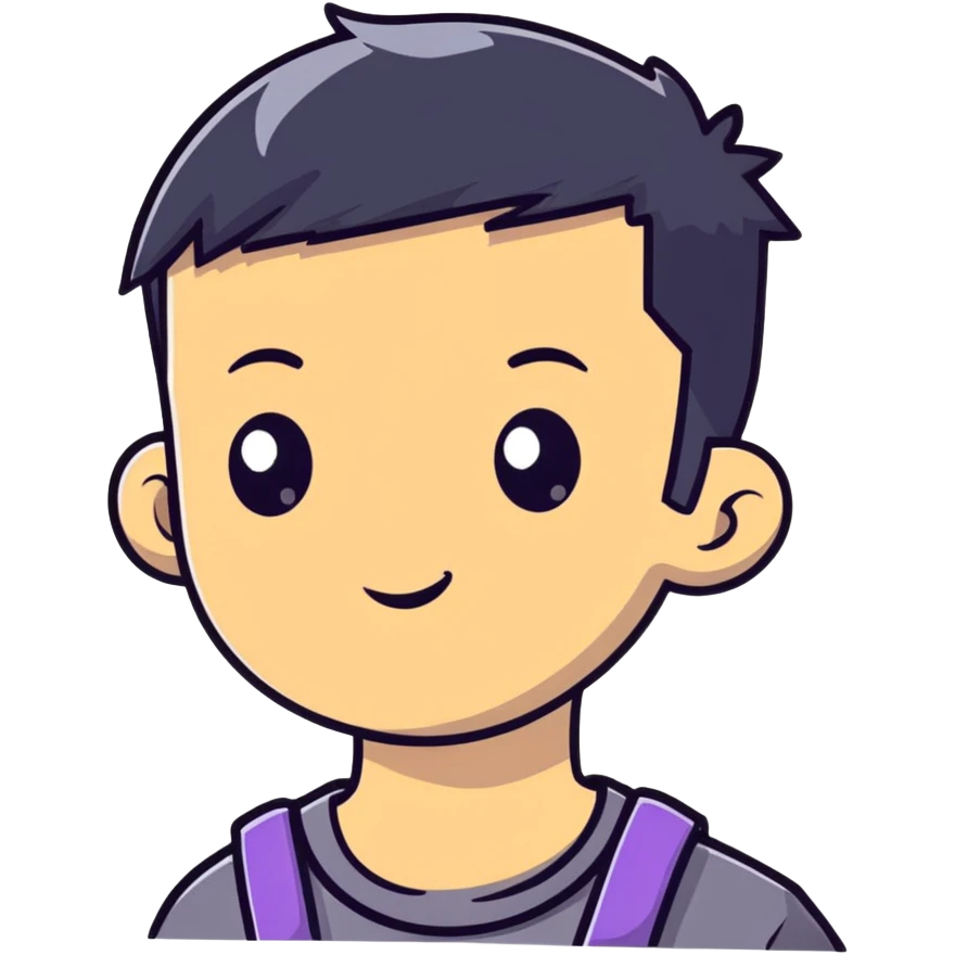 kid with half-shaved hairstyle and cool accessories emoji