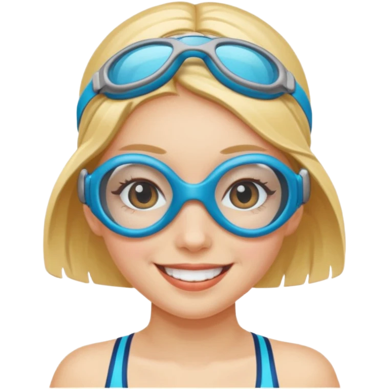 Girl with swim goggles emoji