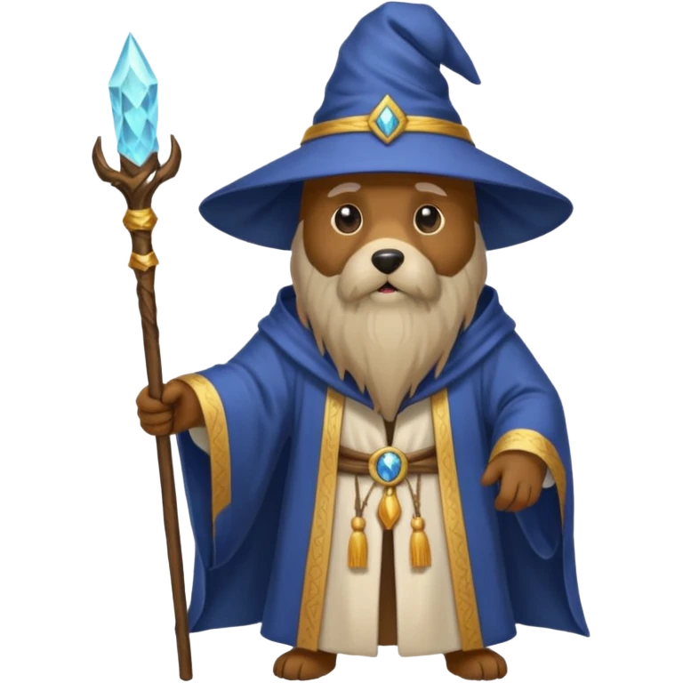 Dog wizard emoji