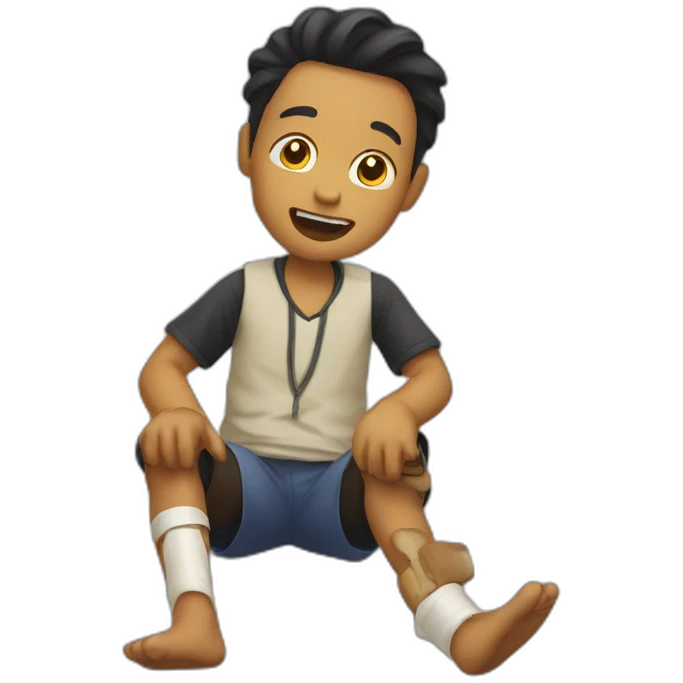 Bakayo saka broken leg emoji