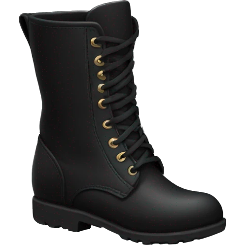 Black boots emoji