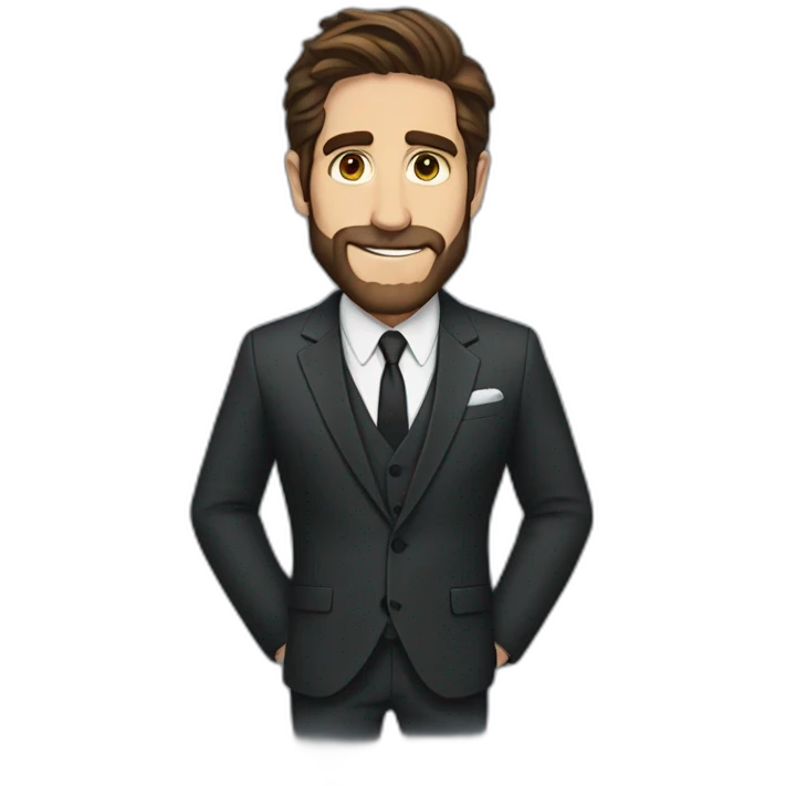 jake gyllenhaal wearing suit emoji