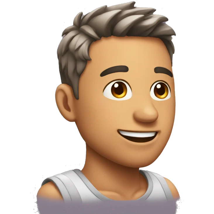 guy blushing emoji