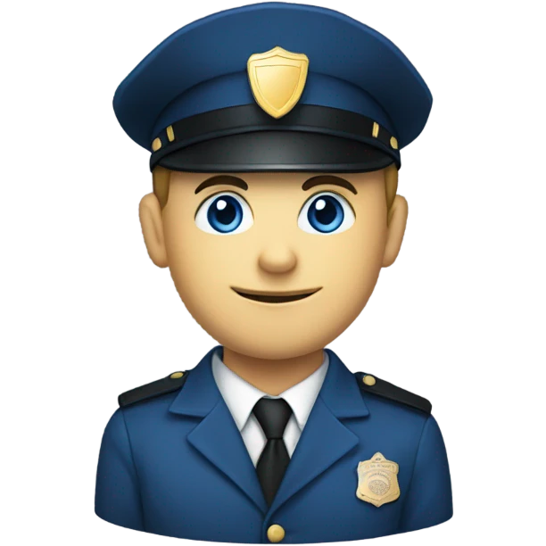 Thin blue line emoji