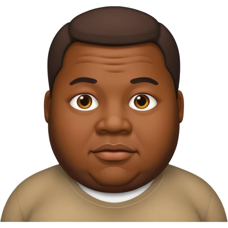 Black dude fat emoji