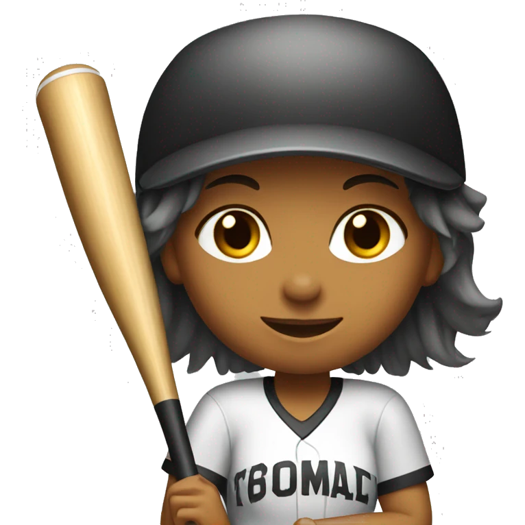 Softball girl emoji