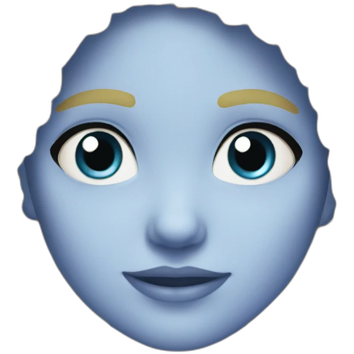 niña azul emoji