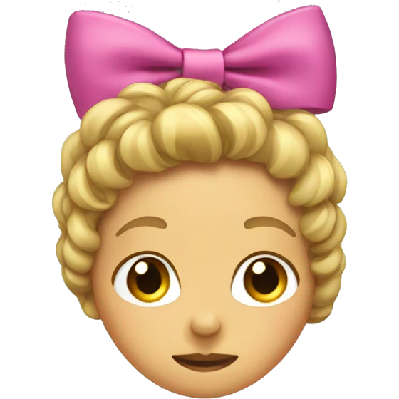 bow on hair  emoji