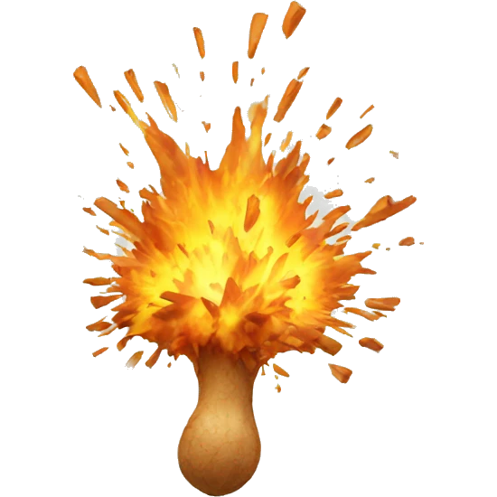 exploding ginger root emoji