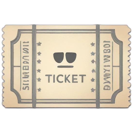 Admission one ticket emoji