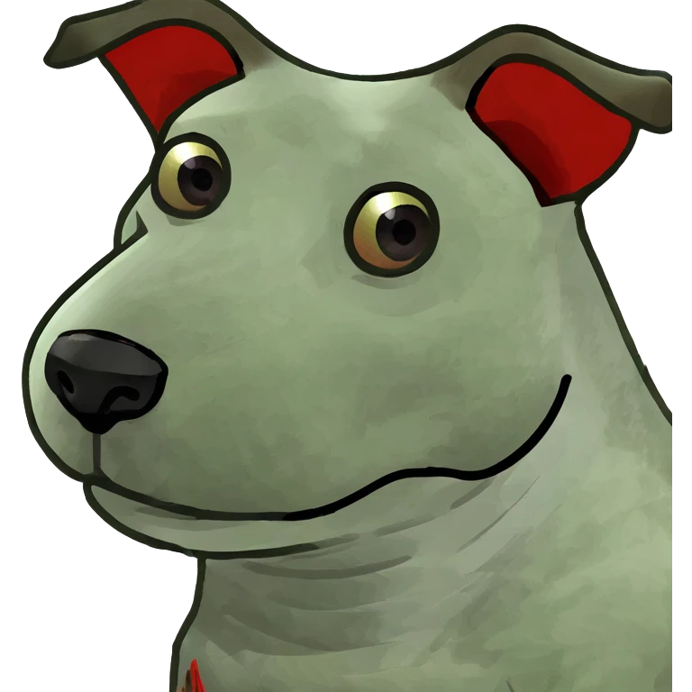 dog with red eyes  emoji