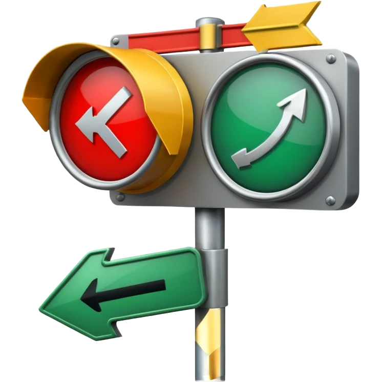 mac os icon rotation retro street signal directions rotating inversion emoji