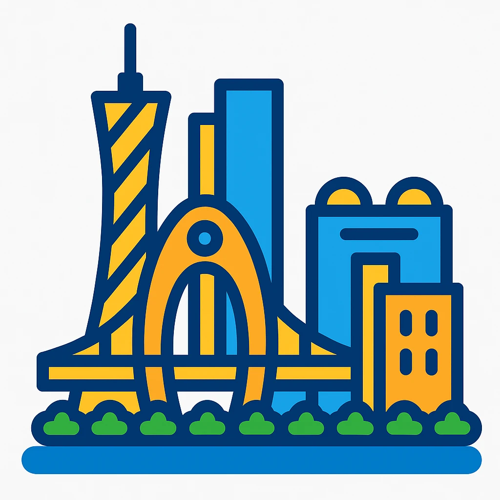Guangzhou Tower, emoji style emoji