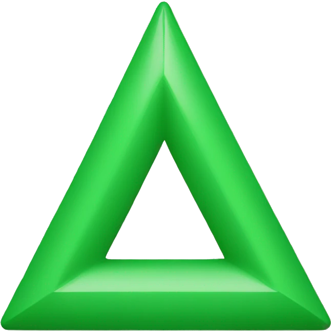 green downward triangle emoji