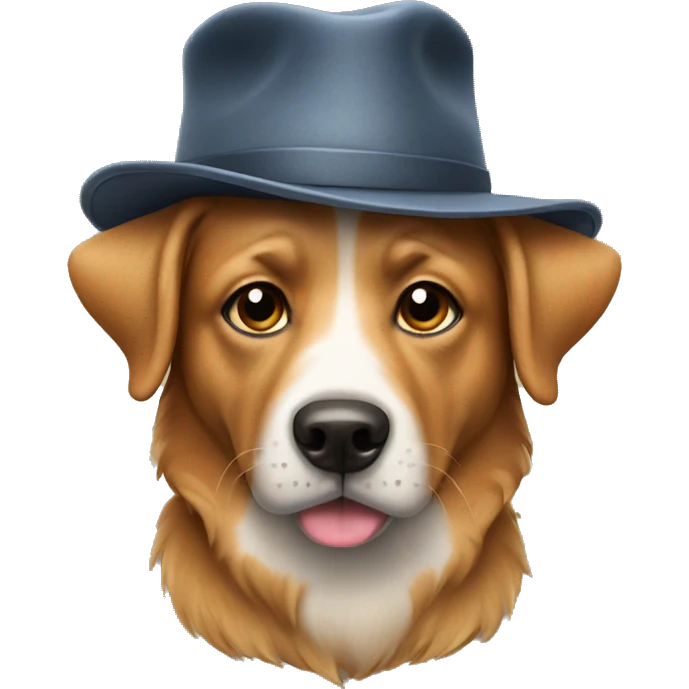 Dog With hat emoji