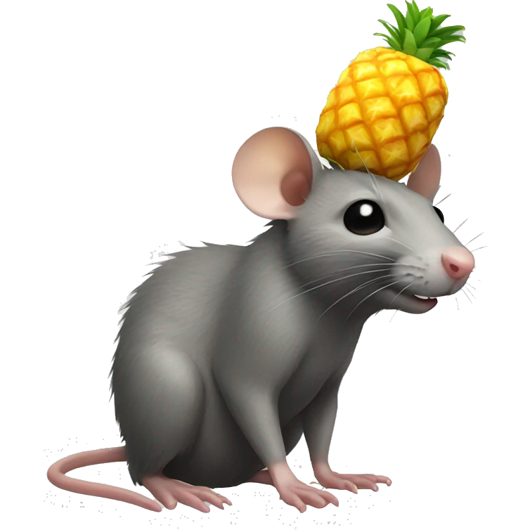 rat+pinapple emoji