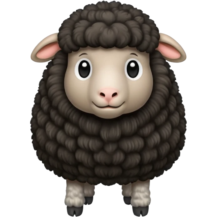 Black sheep 🐑 emoji