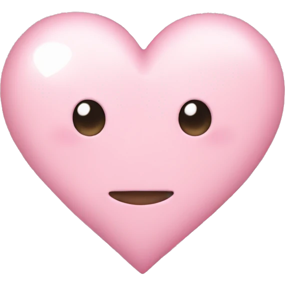 Light pink heart emoji
