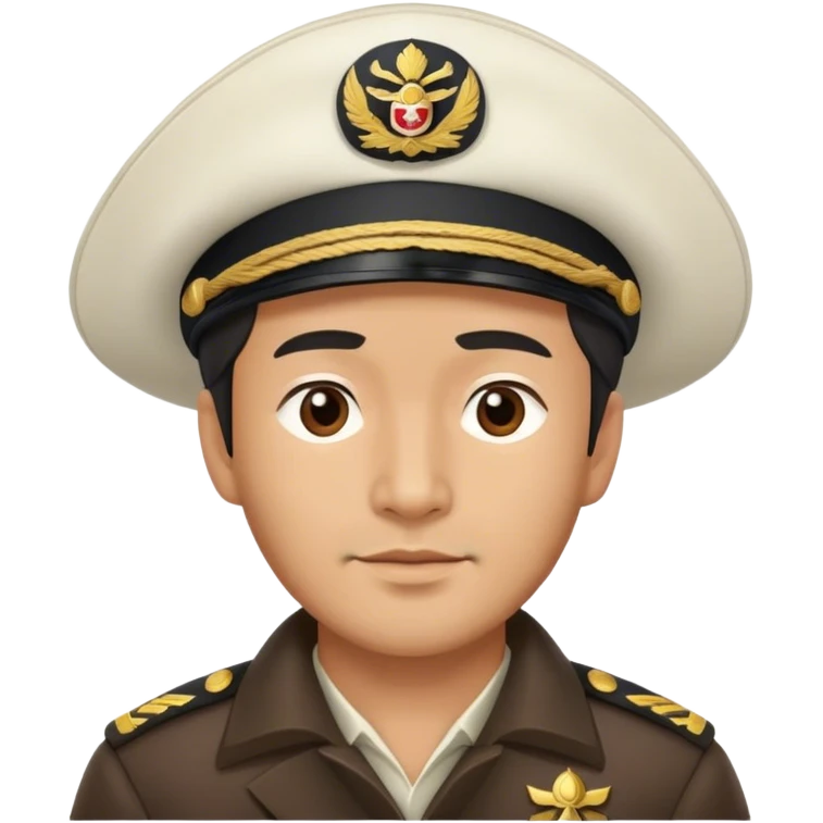 asian man Capitán de barco emoji