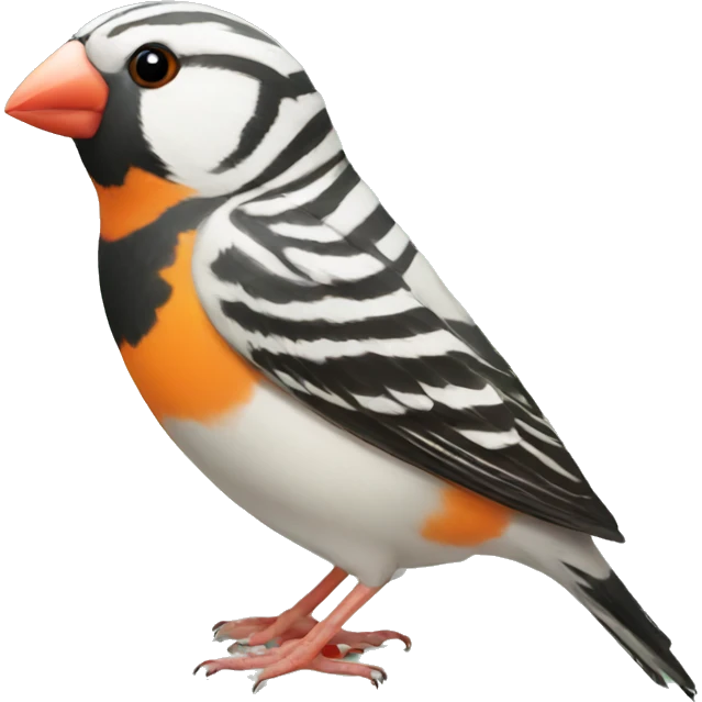 Zebra finch emoji