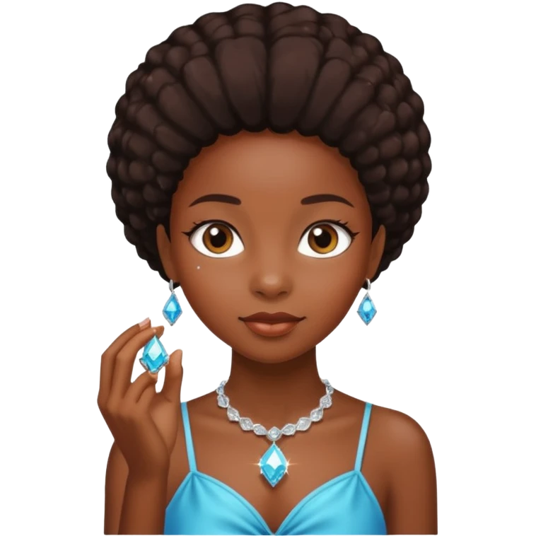 black girl carry jewel  emoji