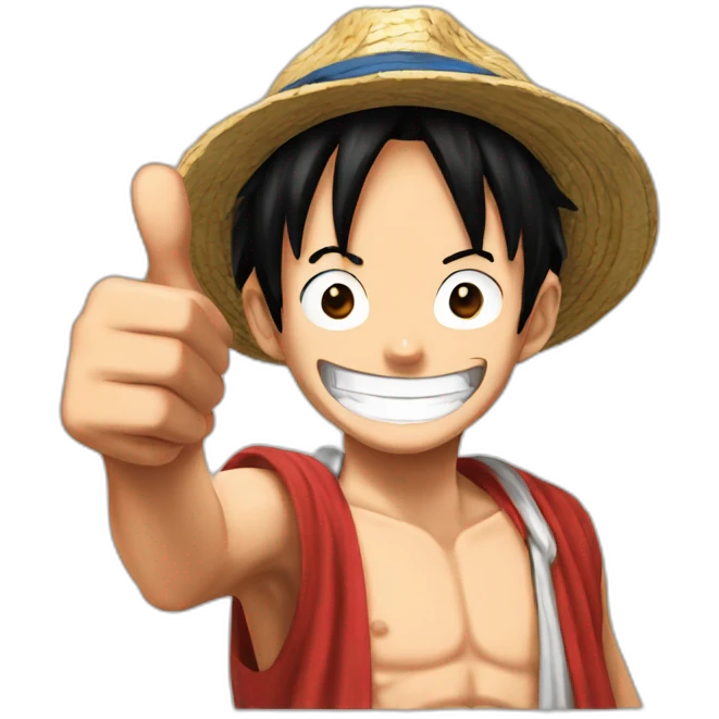 luffy thumbs up emoji