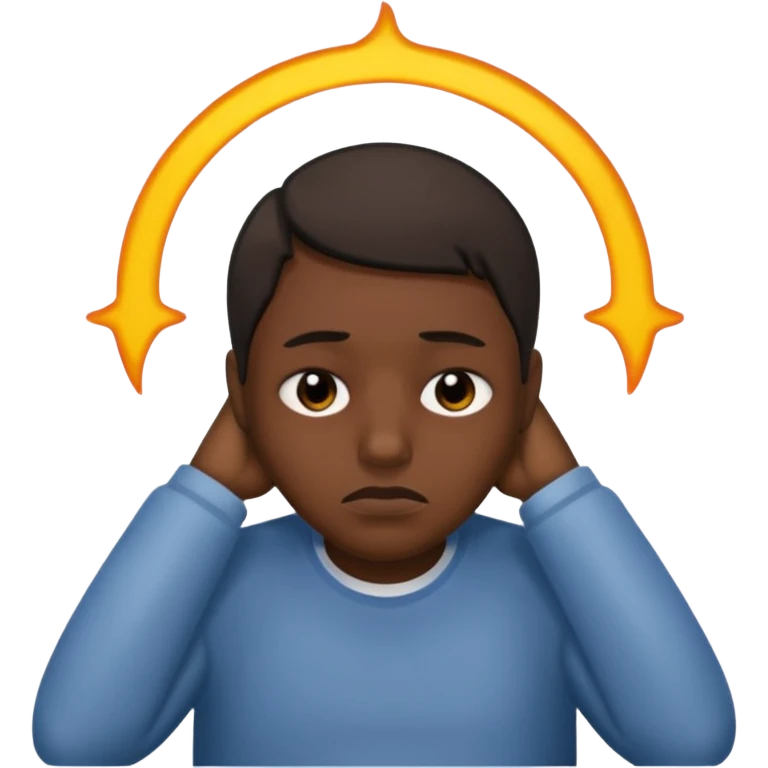 slumped tired person with dark circles under eyes, showing burnout, iOS emoji style emoji
