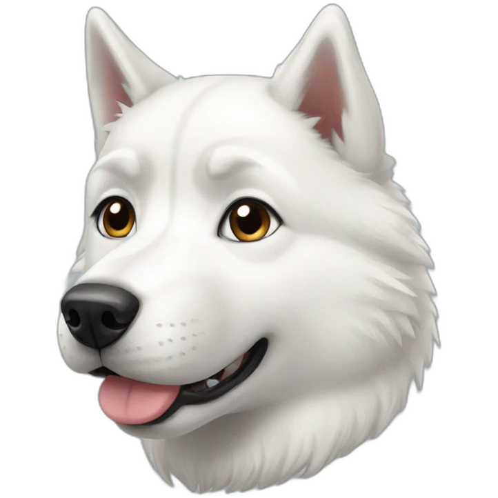 White husky emoji