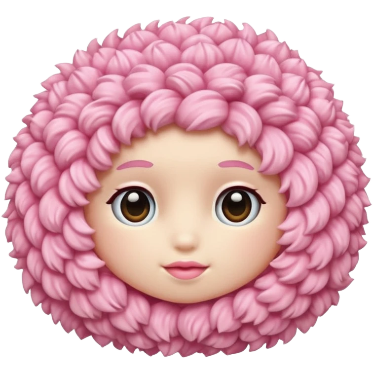 Boucle rose pâle emoji