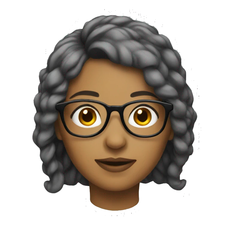 women with glasses nerdy emoji