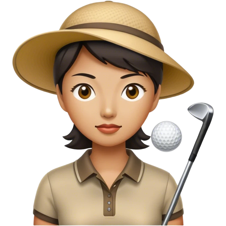 Lpga, asian, golf emoji