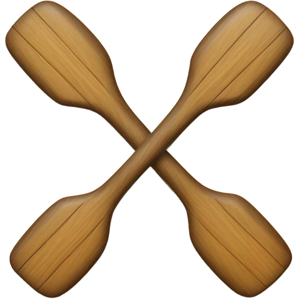 Two overlapping paddles crossed together emoji