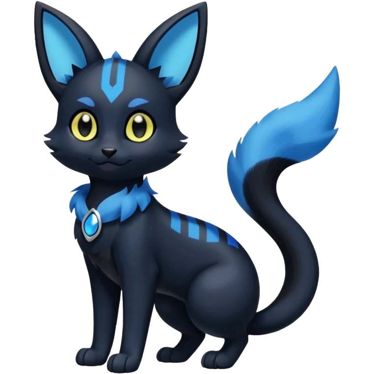 Umbreon-Meowstic-Fakémon-hybrid-creature (full body)  emoji