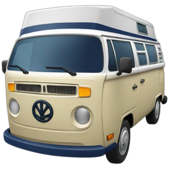 navy westfalia campervan emoji