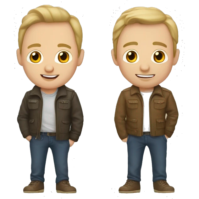Рыжий пудель с оленьими рожками emoji