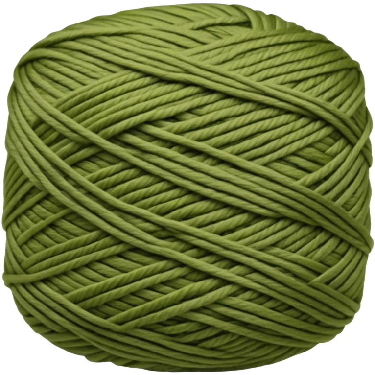 Olive color yarn emoji